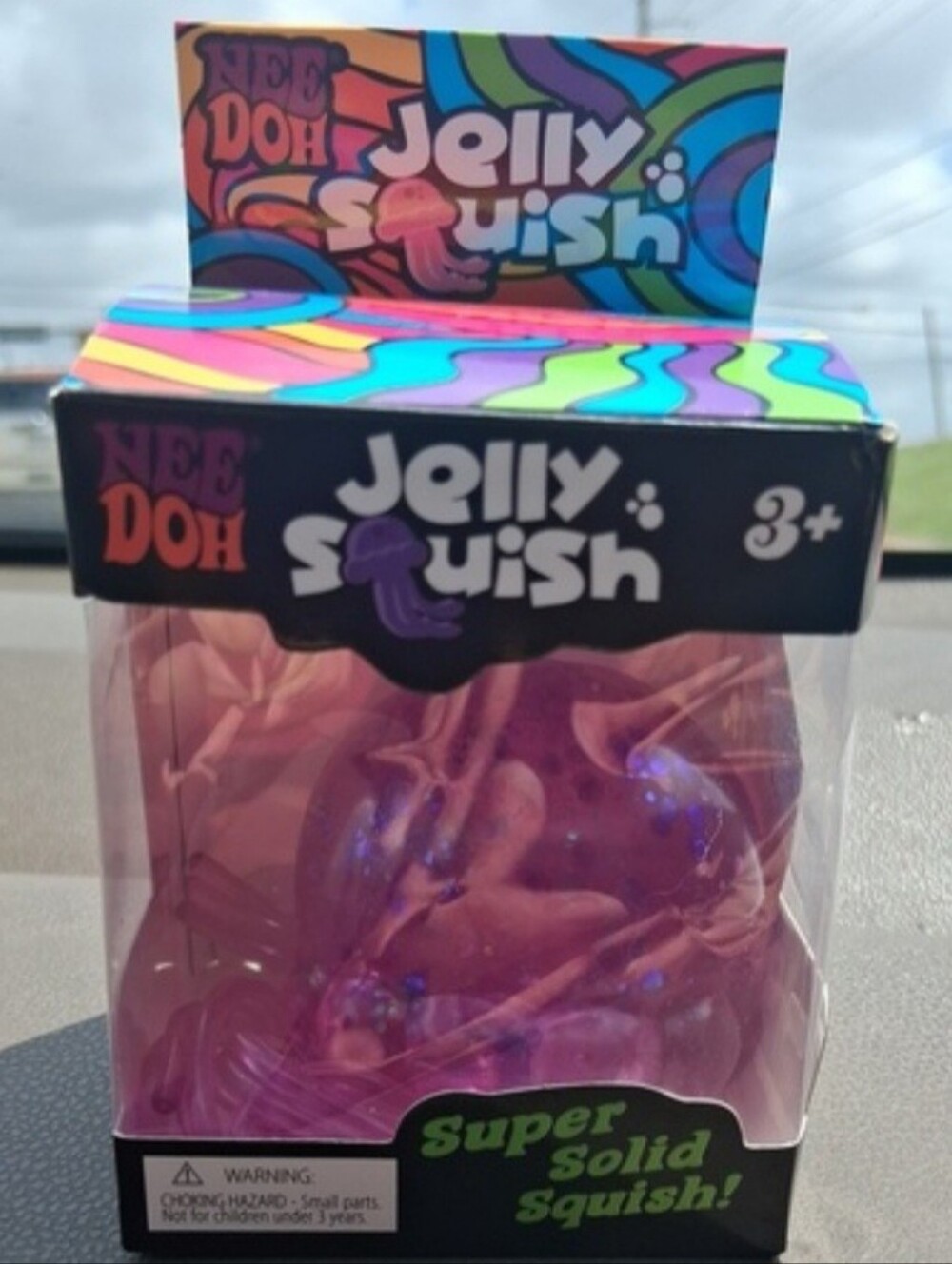 Nee Doh Jelly Squish Purple